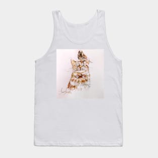 Cat and bird Tank Top